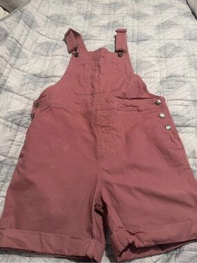 Blue Mountain Women’s Rose Mauve Short Overalls